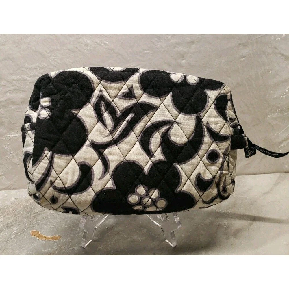 Vera Bradley Retired Night and Day Cosmetic Bag Lined Zip Large Good Condition